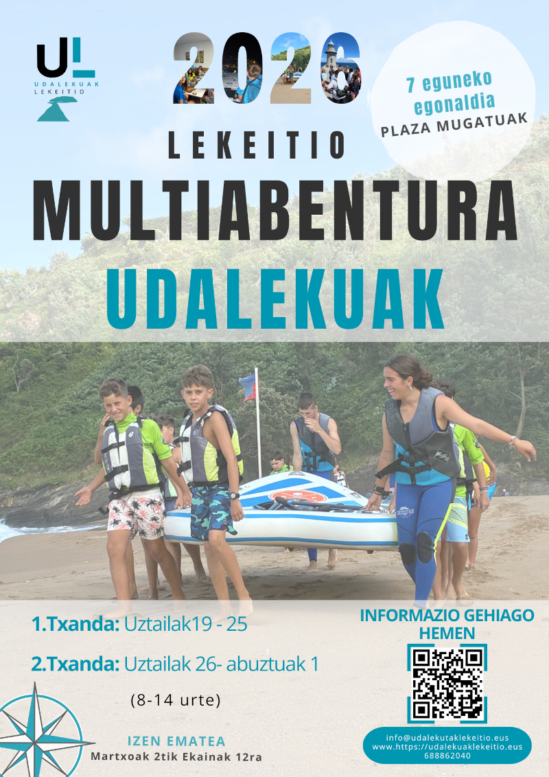 Multiabentura udalekuak 2025 Lekeitio